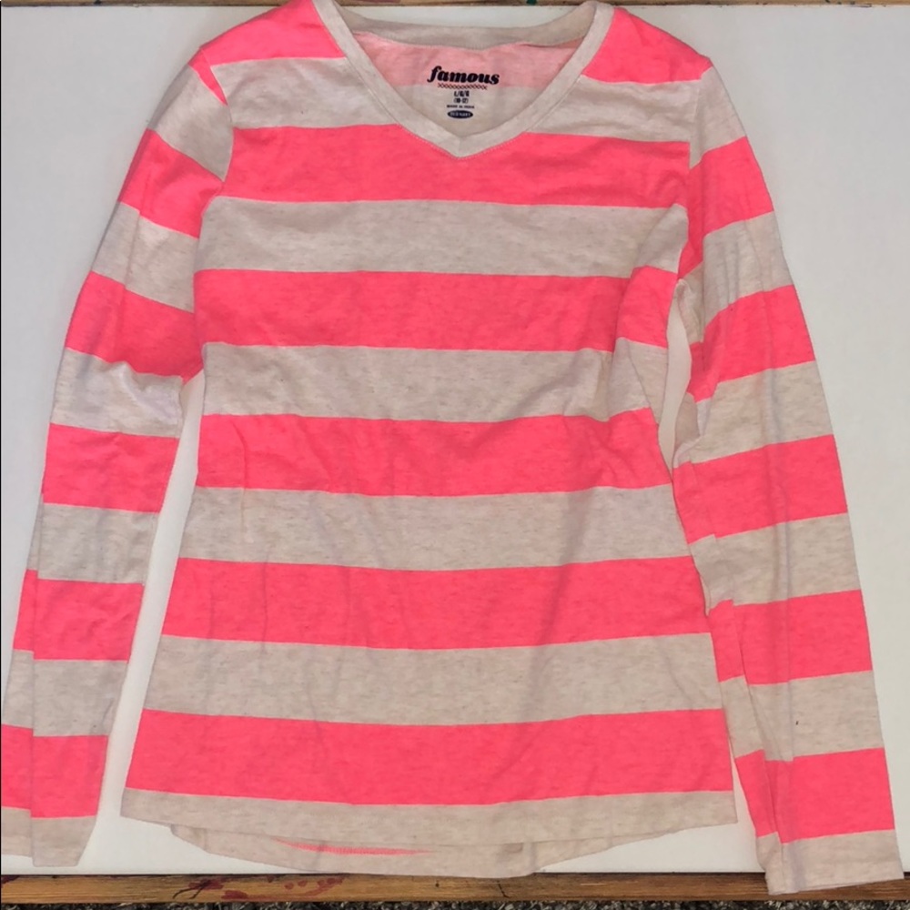 Pink and Gray Long Sleeve